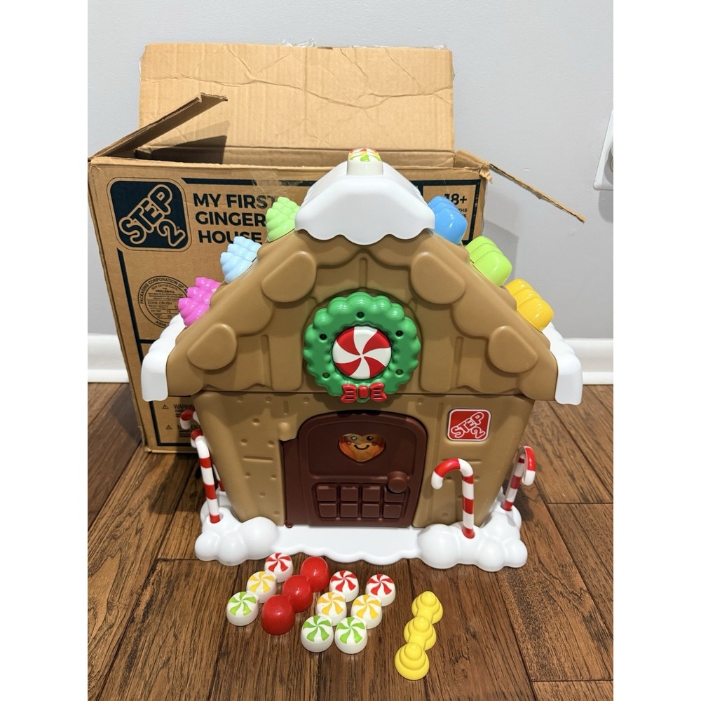 Step 2 My First Gingerbread House Interactive‎ Toy Christmas -COMPLETE, TESTED